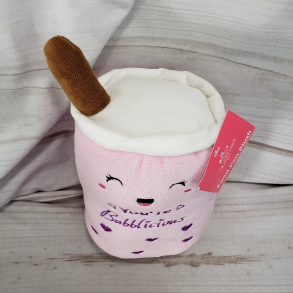 Valentine Bubble Boba Tea You're Bubblicious Plush Toy Homerbest Food Pal 7 Inch - Picture 2 of 12